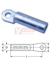 400x12  ALU-F    kabelové oko AL 400mm2/M12