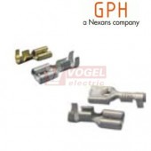 PK 0,25-F 308D-V Objímka plochá neiz., pocínovaný, 0,1-0,25mm2, 2,8x0,8
