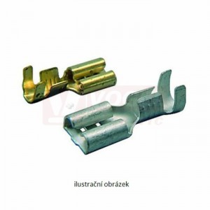 PK 1,5-FM 408-V  Objímka plochá neiz., pocínovaný, 0,5-1,0mm2, 4,8x0,8