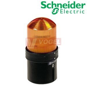 XVBL0B5 Světelný sloup s trvalým světlem, 24VAC/DC, oranžový, vestavěná LED, včetně základny, nelze rozšířit o další moduly