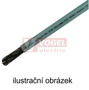 OZ-500   3x  0,75mm2 kabel flexibilní, PVC šedý, číslované žíly bez ze/žl (10032)