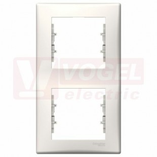 SDN5801223 Rámeček 2násobný svislý, cream, krycí rámeček, verze DIY