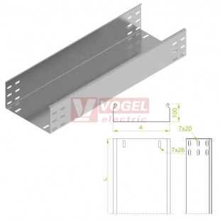 Žlab plný šxv 150x100 KBP150H100/3, tl.1,5mm (112015)