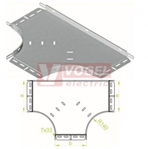 T-kus plochý TKPJ300H30 , plný, oblý roh, tl.1,0mm (131514)