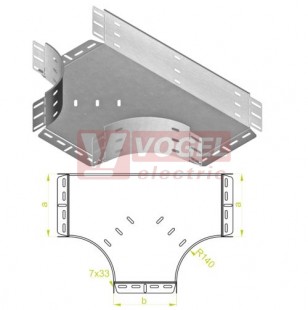 T-kus plochý TKPJ100H110 , plný, oblý roh, tl.1,0mm (122914)