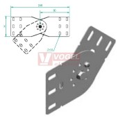 Spojka žlabu 110 LGPH110, otočná L=246mm, tl.1,5mm (122100)