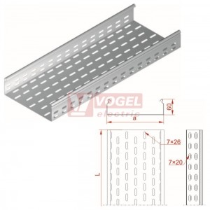 Žlab perf šxv 500x 60 KCP/KCOP500H60/3 N , tl.1,5mm (160850)