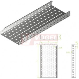 Žlab perf šxv 100x 42 KCJ100H42/3 N , tl.1,0mm (141010)