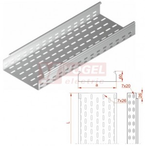 Žlab perf šxv 150x 60 KCJ150H60/3 N , tl.1,0mm (161015)