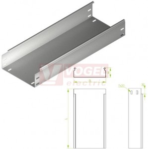 Žlab plný šxv 300x 80 KBJ300H80/3, tl.1,0mm (181630)