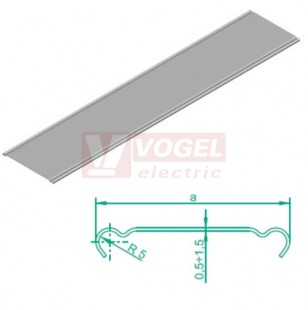 Víko žlabu 150  PKJ150/3, šířka 150mm, tl. 1,0mm (100815)