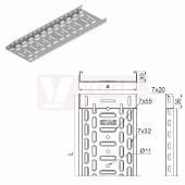 Žlab perf šxv 100x 30 KGJ100H30/3,  š 100xv 30mm, tl.1,0mm (130516)