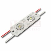 LED modul 2x SMD2835, 0,8W, 12VDC, 67mA, 6550K, 88lm, barva bílá, obdélník, živ.30 000h, stmívatelný, vyzař.úhel 170°, propojení kabelem, rozměr 55x17,7x7,5mm, IP65 (211.004.51.0)