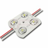 LED modul 4x SMD2835, 1,6W, 12VDC, 133mA, 6550K, 180lm, barva bílá, čtverec, živ.30 000h, stmívatelný, vyzař.úhel 170°, propojení kabelem, rozměr 45x43x7,5mm IP67 (211.006.51.0)