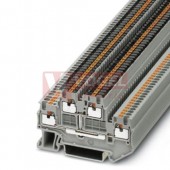 PTTB 1,5/S-PV svorka řadová, PUSH-IN, šedá, dvoupatrová, s propojením potenciálu, š=3,5mm (3208540)