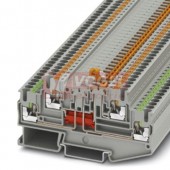 PTT 2,5-L/MT svorka řadová, dvoupatrová, rozpojení pouze v horním patře, PUSH-IN, 16A, šedá, š=5,2mm (3210251)