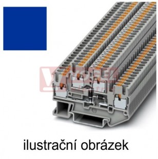 PTTB 2,5-2R BU/NAMUR svorka řadová elektrického prvku, PUSH-IN, modrá, š=5,2mm (3211432)