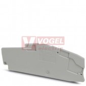 D-PTME 6-CT/1P Zakončovací kryt, délka: 114,3 mm, šířka: 2,2 mm, výška: 41,9 mm, barva: šedá (3212303)