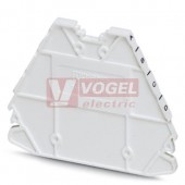 D-PTRV 4 WH A-D Zakončovací kryt, délka=63,6 mm, šířka=2,2 mm, výška=48,9 mm, barva bílá (3270153)