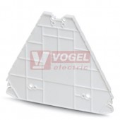 D-PTRV 8 WH  Zakončovací kryt, délka=100 mm, šířka=3,8 mm, výška=80,8 mm, barva bílá (3270154)