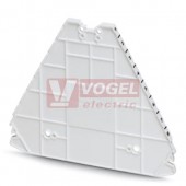 D-PTRV 8 WH 1-8 Zakončovací kryt, délka=100 mm, šířka=2,2mm, výška=80,8 mm, barva bílá (3270155)