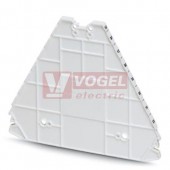 D-PTRV 8 WH 25-32 LGS Zakončovací kryt, délka=100 mm, šířka=2,2mm, výška=80,8 mm, barva bílá (3270216)