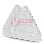 D-PTRV 8 WH 1-16 LGS Zakončovací kryt, délka=100 mm, šířka=2,2mm, výška=80,8 mm, barva bílá (3270229)