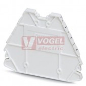 D-PTRV 4 WH 1-4 LGS Zakončovací kryt, délka=63,6mm, šířka=2,2mm, výška=48,9mm, barva bílá (3270234)