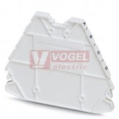 D-PTRV 4 WH A-D LGS Zakončovací kryt, délka=63,6mm, šířka=2,2mm, výška=48,9mm, barva bílá (3270235)