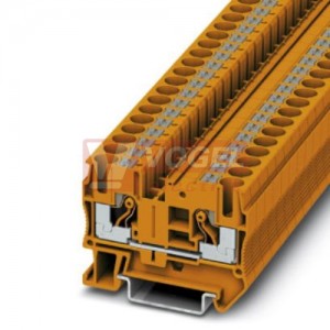 PT 6 OG svorka řadová, PUSH-IN, oranžová, přípojky 1/1, š=8,2mm (3211820)