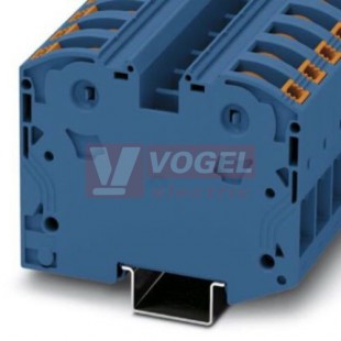 PTPOWER 35 BU svorka řadová 2,5-35mm2, bezšroubová, modrá, š=16mm, 2 přípojky, 1000V/125A (3212065)