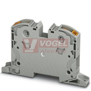 PTPOWER 35-F svorka řadová 35mm2, 1000V/125A, připojení Power Turn, 2 přípojky, 1 pól, šedá, š=16mm (3212078)