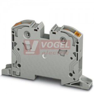 PTPOWER 35-F svorka řadová 35mm2, 1000V/125A, připojení Power Turn, 2 přípojky, 1 pól, šedá, š=16mm (3212078)