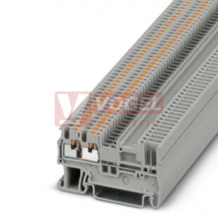 PT 1,5/S-TWIN/1P svorka řadová, připojení PUSH-IN/Zástrčka, 500V/17,5A, šedá, š=3,5mm (3212358)