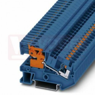 PTN 4 svorka instalační s odpojením N, barva modrá, 32A, PUSH-IN, š=6,2mm (3213965)