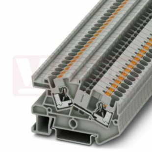 PTI 4 svorka instalační, barva šedá, 32A, PUSH-IN, š=6,2mm (3213970)