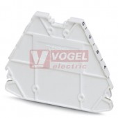 D-PTRV 4 WH D-A Zakončovací kryt, délka=63,6mm, šířka=2,2mm, výška=48,9mm, barva bílá (3270237)