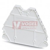 D-PTRV 4 WH 4-1 LGS Zakončovací kryt, délka=63,6mm, šířka=2,2mm, výška=48,9mm, barva bílá (3270238)