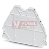 D-PTRV 4 WH D-A LGS Zakončovací kryt, délka=63,6mm, šířka=2,2mm, výška=48,9mm, barva bílá (3270239)