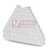 D-PTRV 8 WH 8-1 Zakončovací kryt, délka=100mm, šířka=2,2mm, výška=80,8mm, barva bílá (3270242)