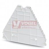 D-PTRV 8 WH 8-1 LGS Zakončovací kryt, délka=100mm, šířka=2,2mm, výška=80,8mm, barva bílá (3270244)