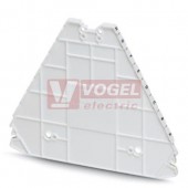 D-PTRV 8 WH H-A LGS Zakončovací kryt, délka=100mm, šířka=2,2mm, výška=80,8mm, barva bílá (3270245)