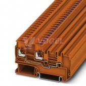 PTIO-IN 2,5/3 OG svorka řadová napájecí, iniciačního/akčního prvku, 2-patrová, 20A, PUSH-IN, 2 přípojky, barva oranžová, š=7mm (3244559)