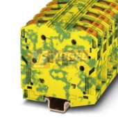 PTPOWER 50-PE svorka řadová pro ochranný vodič, 1000V AC/1500V DC, 150A, připojení Power Turn, 2 přípojky, 1 pól, zeleno-žlutá, š=20mm (3260052)