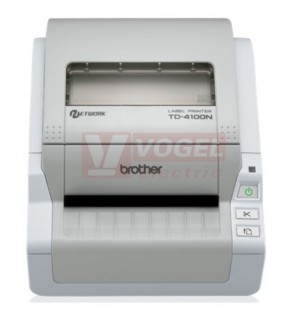 TD-4100N tiskárna samolepících štítků DK, RDS, max. 105.6mm, USB 2.0, LAN, 92 štítků/min, automatický odstřih