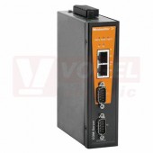 IE-CST-2TX-2RS232/485 převodník sériové/ethernetové vedení, 2xRJ45, 2xDB9 pro RS-232/422/485, 12-48VDC,  IP30, š 36mm, -40..75°C (1285840000)