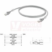 IE-C6FP8LD0025M40M40-D Patch kabel Cat.6 S/FTP, konektory RJ45/RJ45, IP20, šedý, délka 2,5m (1165940025)
