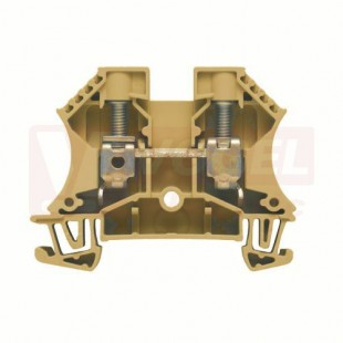 WDU 10 IR svorka řadová, tmavě béžová, šroubové  připojení, 10mm2, 1000V/57Aš=9,9mm (1393380000)