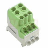 WPD 100 2X25/6X10 GN  Rozváděcí blok zelený (1561930000)