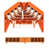 PPV 4 OR 35X15 DGR svorka 4-patrová distribuční (DCS marshalling), max. 1,5mm2, oranžová, PUSH-IN, na DIN lištu TS35x15 (1301610000)
